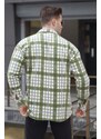 Madmext Green Checkered Lumberjack Shirt T5572