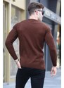 Madmext Dark Brown Men's Sweater 5187