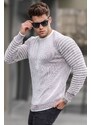 Madmext Bone Crew Neck Knitwear Sweater 5766