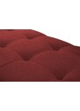 Červená čalouněná třímístná rozkládací pohovka Cosmopolitan Design Madrid 230 cm