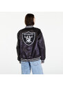 New Era Las Vegas Raiders NFL Satin Black Bomber Jacket UNISEX Black/ White