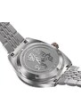 Circula Watches Stříbrné pánské hodinky Circula s ocelovým páskem AquaSport GMT - Blue 40MM Automatic
