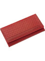 LA SCALA Červená dámská kožená peněženka (GDPN354)