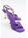 LuviShoes Bosset Women's Purple Heeled Shoes