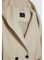 DEFACTO Regular Fit Hooded Belted Cashmere Coat