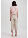 DEFACTO Linen Look Capri Trousers