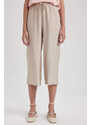 DEFACTO Linen Look Capri Trousers