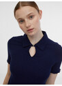 Orsay Modro-krémové dámské pruhované polo tričko - Dámské