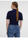 Orsay Modro-krémové dámské pruhované polo tričko - Dámské