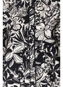 Trendyol Black Piping Detailed Woven Viscose Floral Shirt