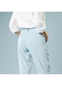 Blancheporte 7/8 úzké kalhoty, pro malou postavu nebeská modrá 34
