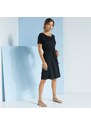 Blancheporte Jednobarevné šaty s krátkými rukávy černá 34/36