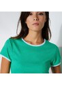 Blancheporte Dvoubarevné tričko s krátkými rukávy zelená 34/36