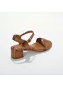 Blancheporte Páskové sandály z kůže LWG bronzová 36