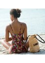 Blancheporte Plážová taška s výšivkou "summer", juta přírodní
