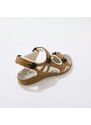Blancheporte Sportovní kožené sandály na suchý zip béžová 36
