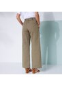 Blancheporte Široké kalhoty, bavlna-len khaki 36