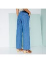 Blancheporte Široké kalhoty, lehký denim sepraná modrá 36