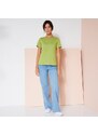 Blancheporte Jednobarevné tričko s krátkými rukávy zelená 34/36