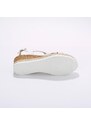 Blancheporte Páskové sandály na klínové podrážce bílá 38