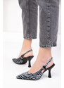 Soho Zebra Women's Classic Heeled Shoes 18821