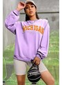 Madmext Mad Girls Lilac Sweatshirt Mg785