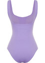 Trendyol Lilac Square Neck Regular Swimsuit