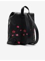 Černý dámský květovaný batoh Desigual Circa Dubrovnik - Dámské