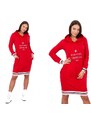 Fashionweek Příjemné a extrémně pohodlné mikinové šaty s kapucí K62095