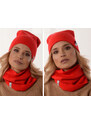 Fashionweek Dámská souprava čepice a šály moderni zimní set čepice a šála,pletený tunel ZIZI30