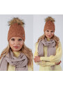 Fashionweek Dámská čepice zimní čepice s bambulí flísová podšívka ZIZI34/V14
