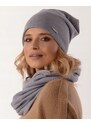 Fashionweek Dámský zimní set čepice + šála flísová podšívka ZIZI14/k4
