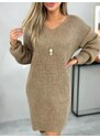 Fashionweek Dámské svetrové šaty pohodlné pletené šaty It-tisti