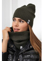 Fashionweek Dámská Souprava teplý pohodlný dámský set dámská čepice a šála cashmere touch S2204