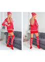 Fashionweek Dámské vánoční svetrové šaty Nb6974