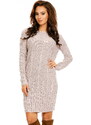 Fashionweek Dámské svetrové šaty pohodlné pletené šaty NB6690
