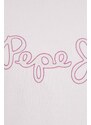 Mikina Pepe Jeans dámská, růžová barva, s potiskem