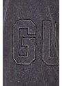 Bavlněné tričko Guess šedá barva, s aplikací, M4GI18 K8FQ4