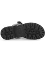 Kožené pantofle Kennel & Schmenger Skill S dámské, černá barva, na platformě, 31-47200
