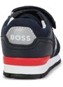 Dětské sneakers boty BOSS tmavomodrá barva