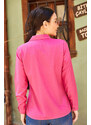 armonika Women's Fuchsia Long Sleeve Plain Shirt