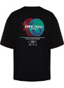 Trendyol Black Oversize/Wide-Fit Space Back Printed 100% Cotton T-shirt