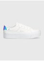 Sneakers boty Lacoste Ziane Platform Leather bílá barva, 47CFA0004