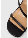 Kožené sandály JW Anderson Bubble Heel černá barva, ANW42050A