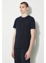 Bavlněné tričko Fred Perry Crew Neck T-Shirt tmavomodrá barva, s aplikací, M1600.V73