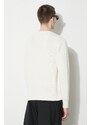 Vlněný svetr Human Made Low Gauge Knit Sweater pánský, béžová barva, HM27CS038