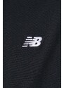 Bavlněné tričko New Balance Small Logo černá barva, s aplikací, MT41509BK