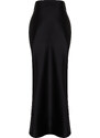 Trendyol Black Mermaid Cut Satin Maxi Length Woven Skirt