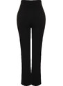 Trendyol Black Polyviscose Fabric Cigarette Molded Woven Trousers