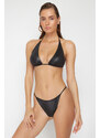 Trendyol Black Laced Brazilian Bikini Bottom